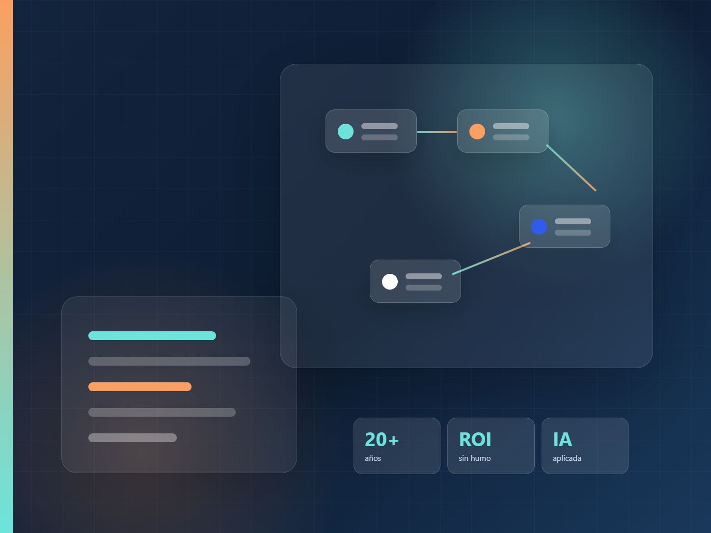 Visual de procesos, datos e inteligencia artificial de Mi Impulso Digital